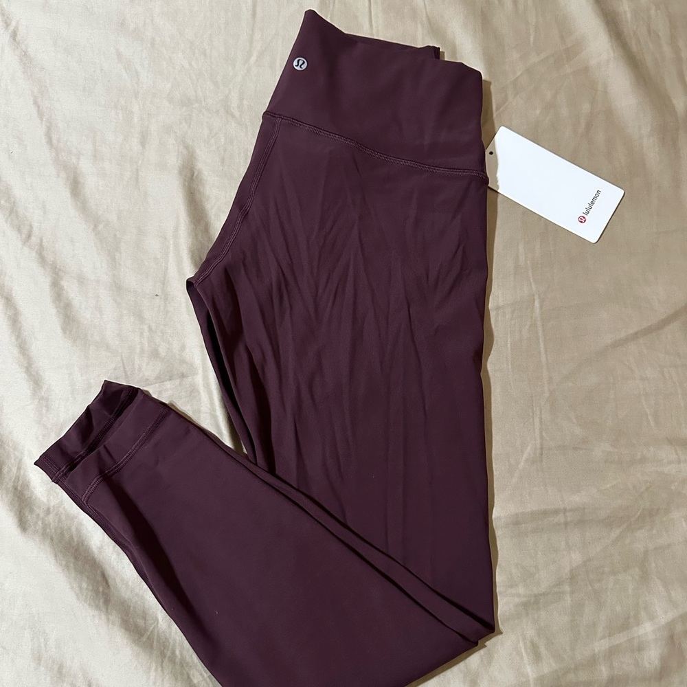 Lululemon Wunderunder Leggings in Burgundy